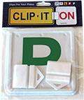 Two clips and two L plates in hang cell pack