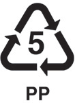 recycle symbol for PP class 5